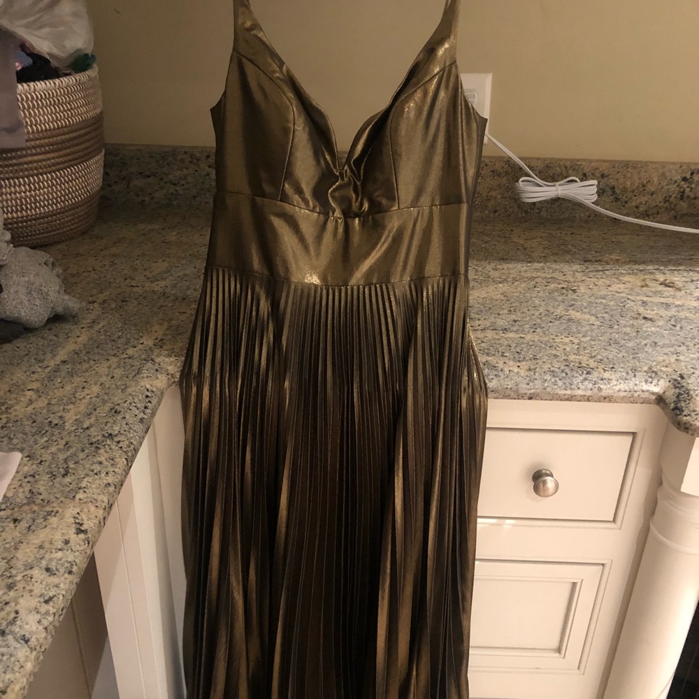 Metallic Nicole Miller dress